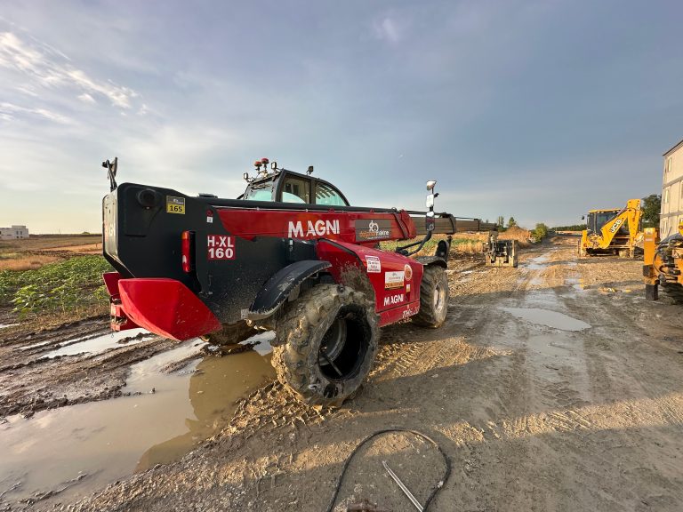 Hacımaşlı’da Manitou İş Makinesine Yerinde Acil Lastik Tamiri